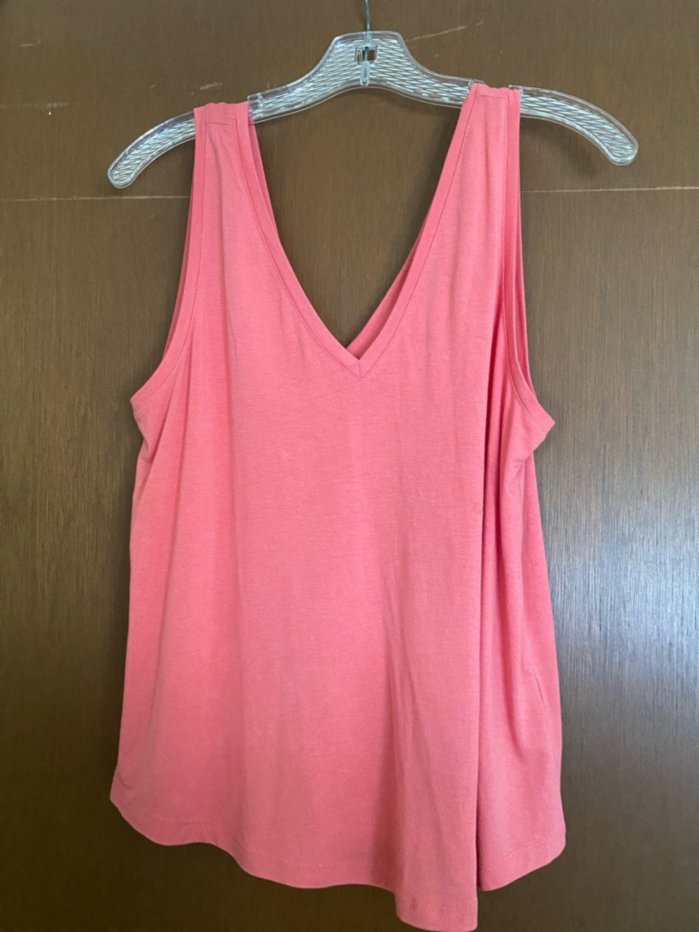 NWT Coral Sleeveless V-Neck Top